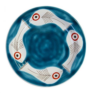 Round Plate sicilian ceramic de simone pottery Itaca PTIT Round Plate sicilian ceramic de simone pottery Itaca PTIT